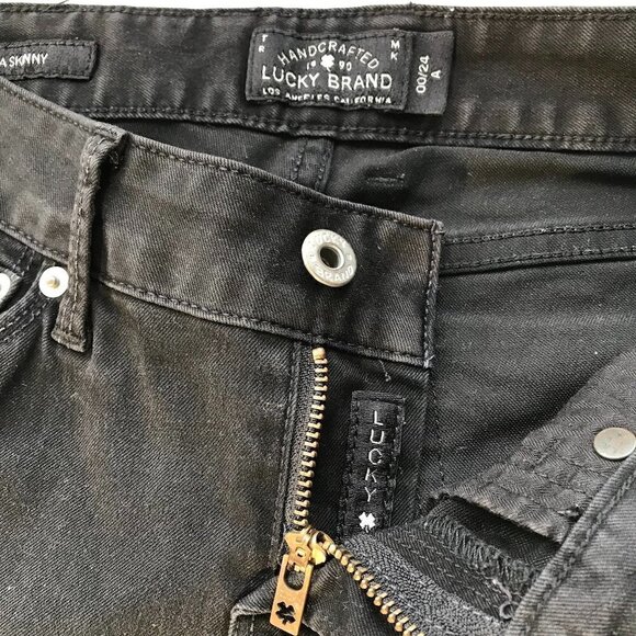 LUCKY BRAND Lolita Skinny Dark Grey Jean, Low-Rise Lightweight Denim 00/24 - Picture 11 of 16